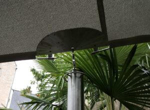 Support accroche voile d'ombrage