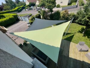 Voile d'ombrage duo jardin extérieurs