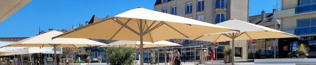Store terrasse de restaurant