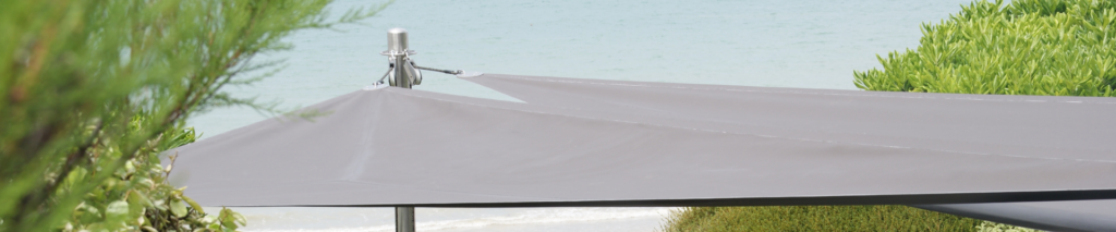 Voile d'ombrage bord de plage
