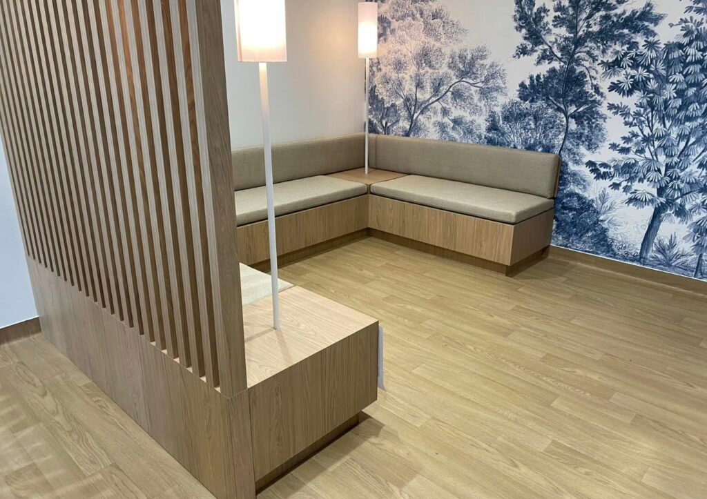 Banquette salle d'attente