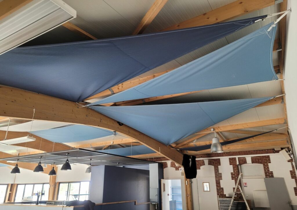 voile d'ombrage acoustique