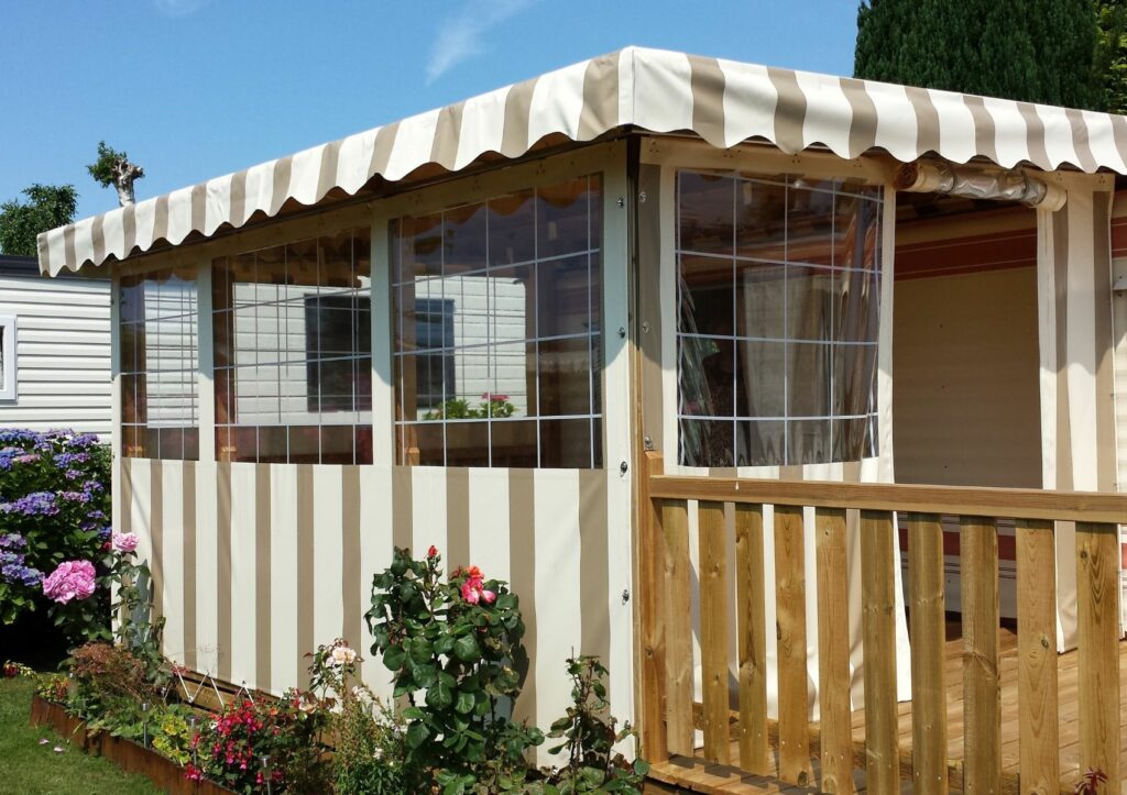 Toile de Mobil home camping